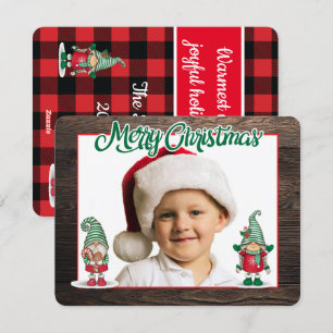 Weihnachtszwerge (Foto hinzufügen) Weihnachtskarte Feiertagskarte