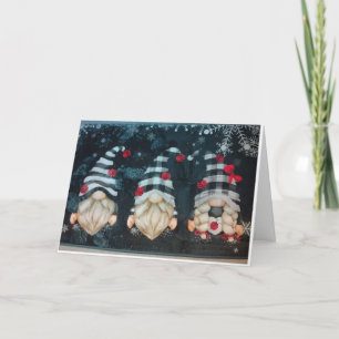 "WEIHNACHTSZWERGE MIT WEIHNACHTSWÜNSCHEN" KARTE