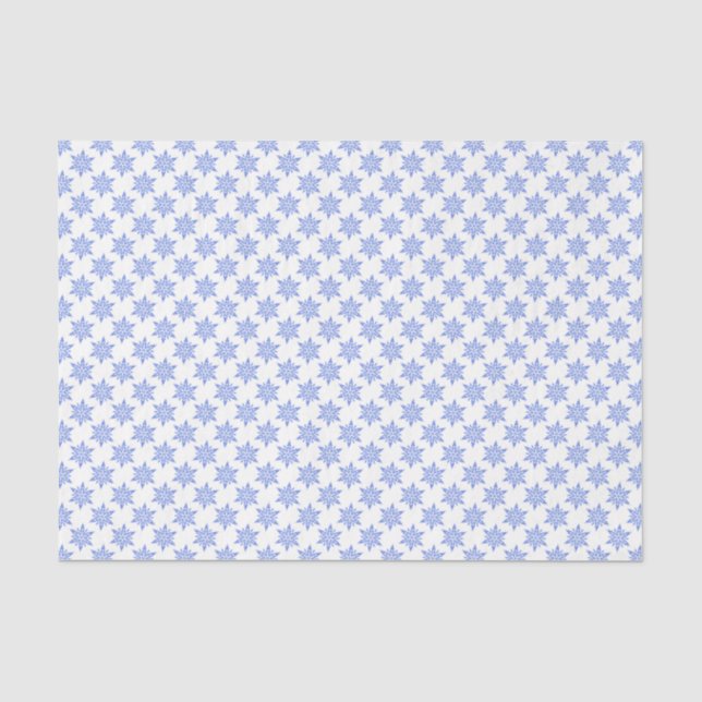 Weihnachtszwirn/Schneeflocken Seidenpapier (Vorderseite)