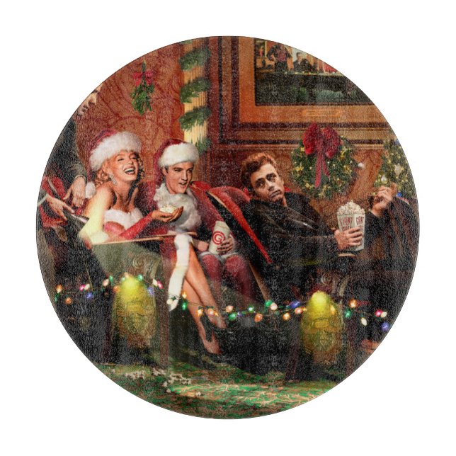 Weihnachtszwischenspiel Schneidebrett (Vorderseite)