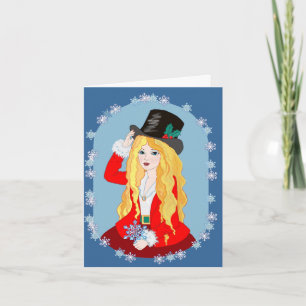 WeihnachtsZylinder Feiertagskarte
