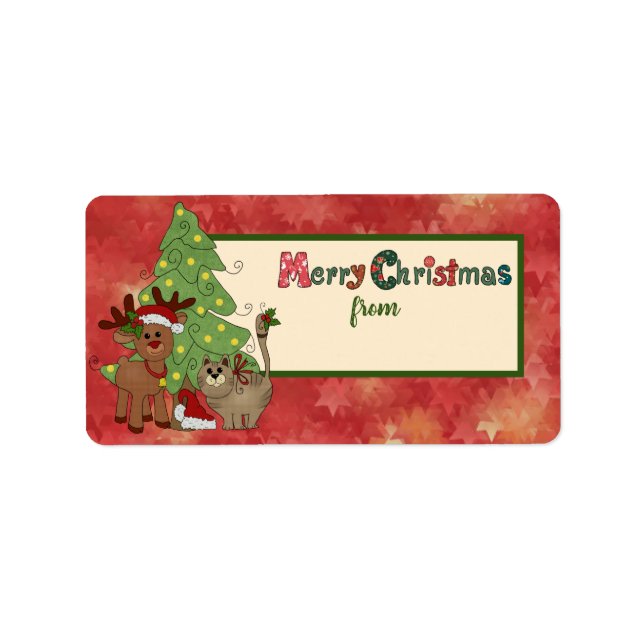 Weihsstickbild Adressaufkleber (Vorne)