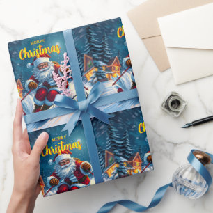 WeihWeihnachtsSki Geschenkpapier
