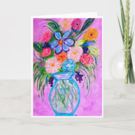 Weil Blume mich glücklich macht<Note Card> Einladung