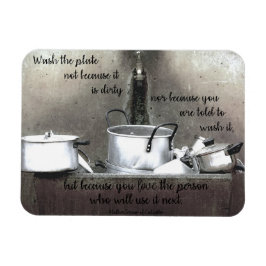 "Weil du Liebe hast" Küchenmagnet Magnet