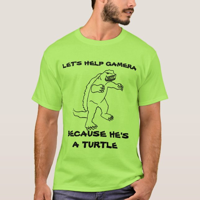 Weil er eine Schildkröte ist T-Shirt (Vorderseite)