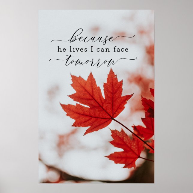 Weil er lebt, kann ich morgen Inspiration Poster (Vorne)