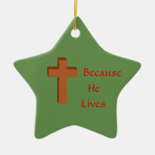 Weil er Weihnachtsverzierung lebt Keramik Ornament