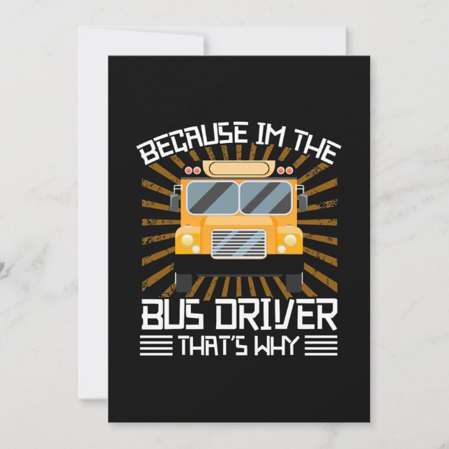 Weil ich der Busfahrer bin Save The Date (Vorderseite)