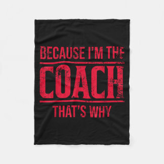 Weil ich der Trainer bin, deshalb lustig vintage T Fleecedecke