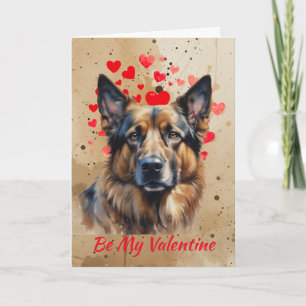 Weil ich dich so sehr liebe Deutscher Schäferhund Feiertagskarte