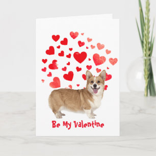Weil ich dich wuff liebe Corgi Hund Valentinstag Feiertagskarte