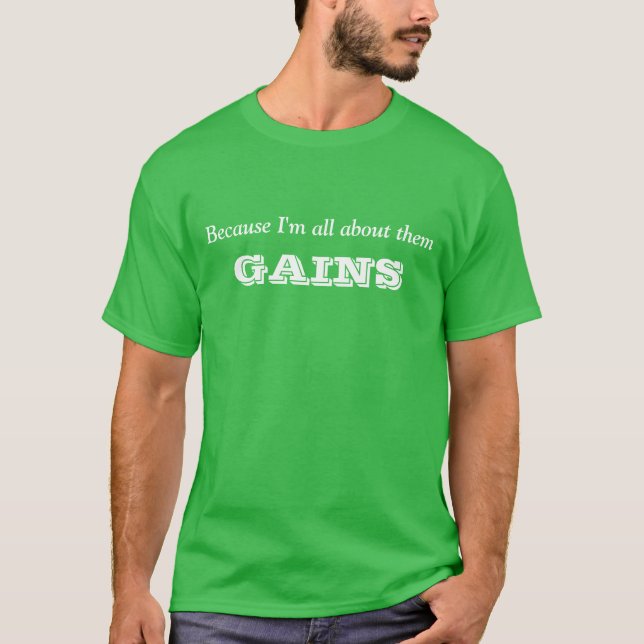 Weil ich ganz über sie Gewinne bin T-Shirt (Vorderseite)