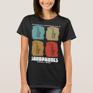 weil ich Liebe Saxophone Saxophon spielen T-Shirt