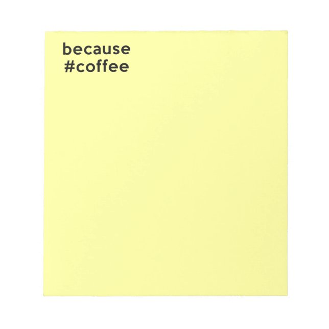 Weil Kaffee Notizblock (Vorderseite)