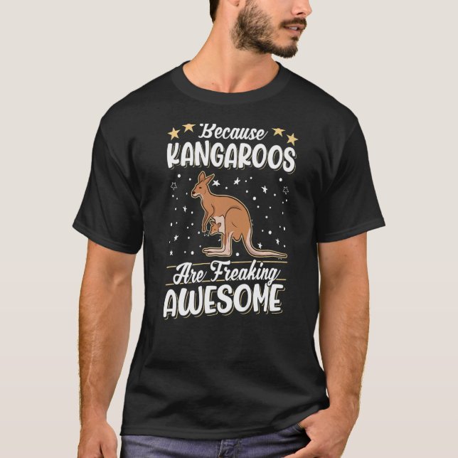 Weil Kangaroos das phantastische Kangaroo ausflipp T-Shirt (Vorderseite)