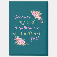 Weil mein Gott in mir ist (dunkel Aquamarin)