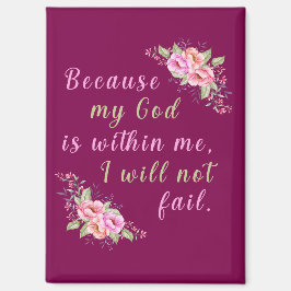 Weil mein Gott in mir ist (Wein) Magnet