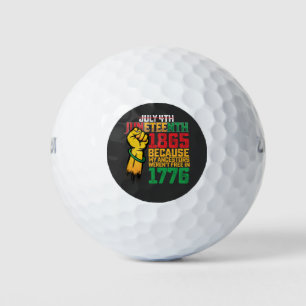 Weil meine Vorfahren im 4. Juli 1776 nicht frei wa Golfball