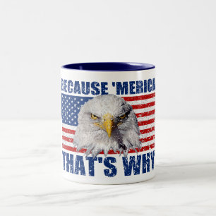 WEIL MERICA, DAS WARUM ZWEIFARBIGE TASSE