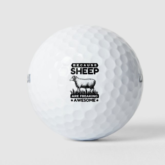 Weil Schafe Phantastisch frieren Golfball (Vorderseite)