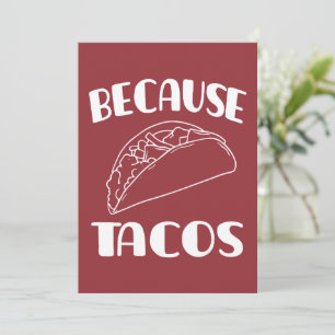 Weil Tacos Dankeskarte