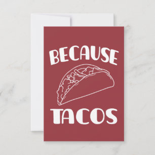 Weil Tacos RSVP Karte