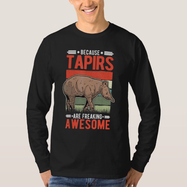 Weil Tapire Phantastisches Tapir frieren T-Shirt (Vorderseite)