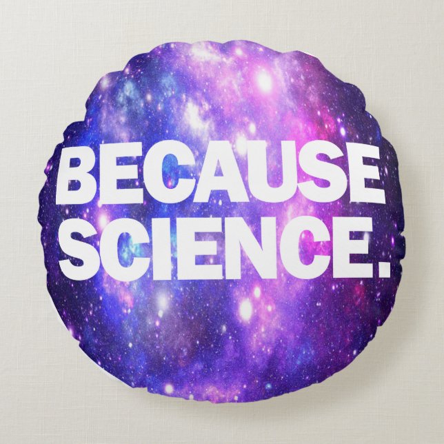Weil Wissenschaft Rundes Kissen (Vorderseite)