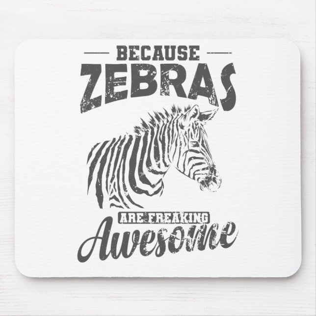 Weil Zebras Phantastisches Afrika erfrieren Mousepad (Vorne)