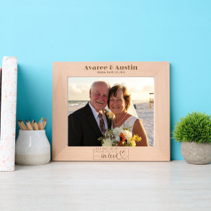 Weil zwei Menschen in der Liebe verheiratet sind Geätzte Rahmen