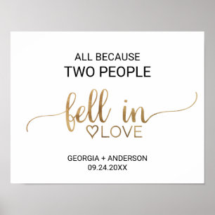 Weil zwei Menschen in Liebe versinken Poster