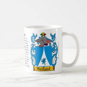 Weiland Familien-Wappen und die Bedeutung von Kaffeetasse