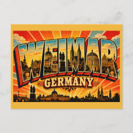 Weimar Deutschland Goethe Schiller Denkmal Postkarte