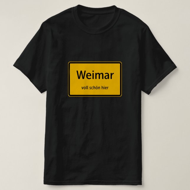 Weimar Herren Männer T-Shirt Tshirt Shirt (Design vorne)
