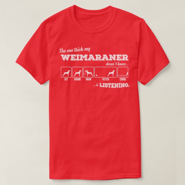 Weimaraner 3 T-Shirt (Design vorne)