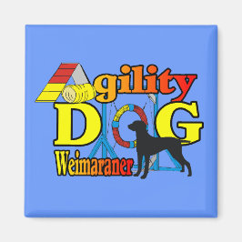 Weimaraner Agility Shirts Geschenke Magnet