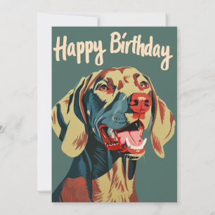 Weimaraner Birthday Feiertagskarte