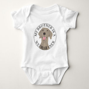 Weimaraner Brother Baby Strampler