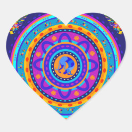 Weimaraner & Bunnies Herz-Aufkleber