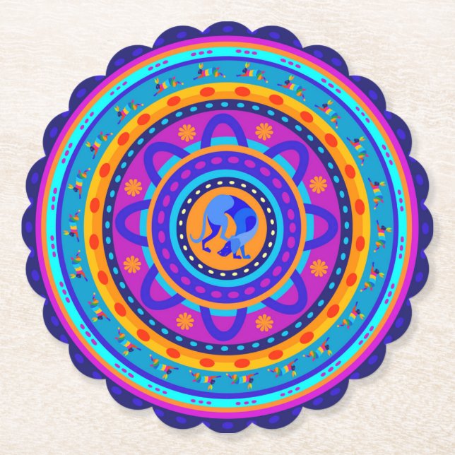 Weimaraner & Bunnies Untersetzer (Vorderseite)