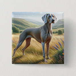 Weimaraner Button