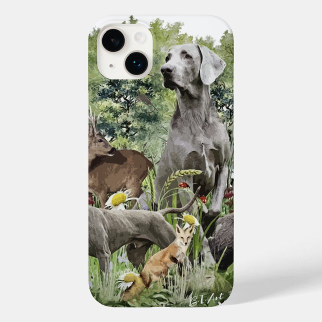 Weimaraner Case-Mate iPhone Hülle (Rückseite)