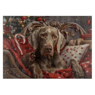 Weimaraner Dog Weihnachtsfest Schneidebrett