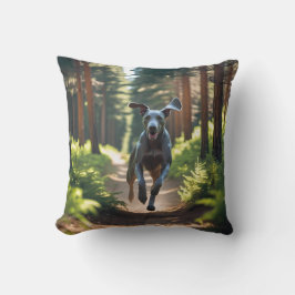 Weimaraner Elegant Throw Kissen