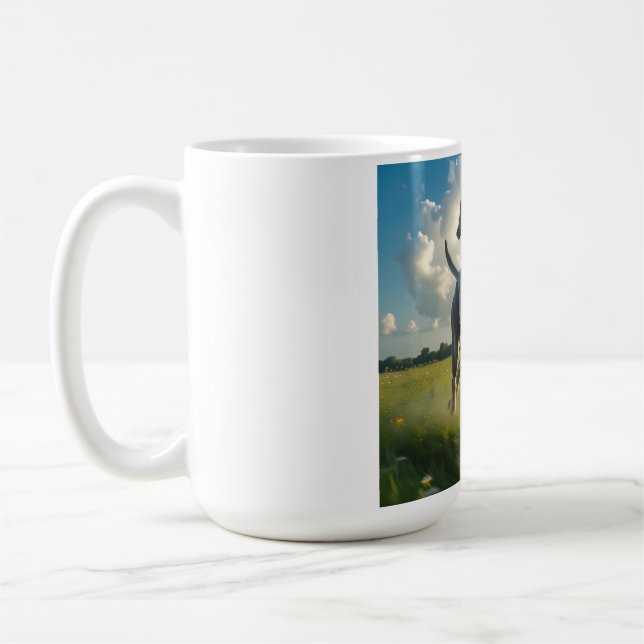 Weimaraner Elegante Kaffee Tasse (Links)
