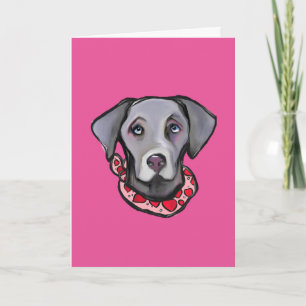 WEIMARANER FEIERTAGSKARTE