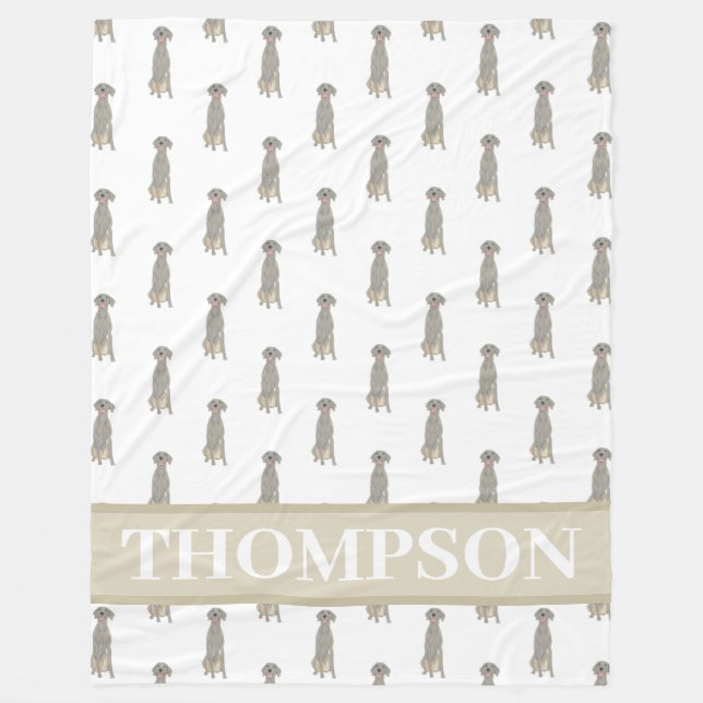 Weimaraner Fleecedecke (Vorderseite)