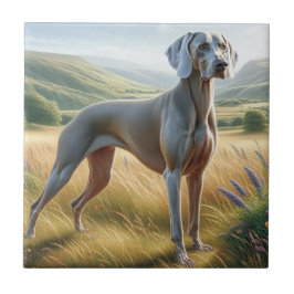 Weimaraner Fliese