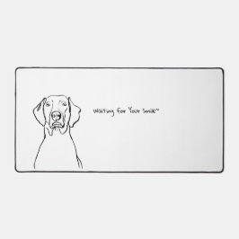 Weimaraner-Flüster: Maßgeschneiderter Platz Schreibtischunterlage